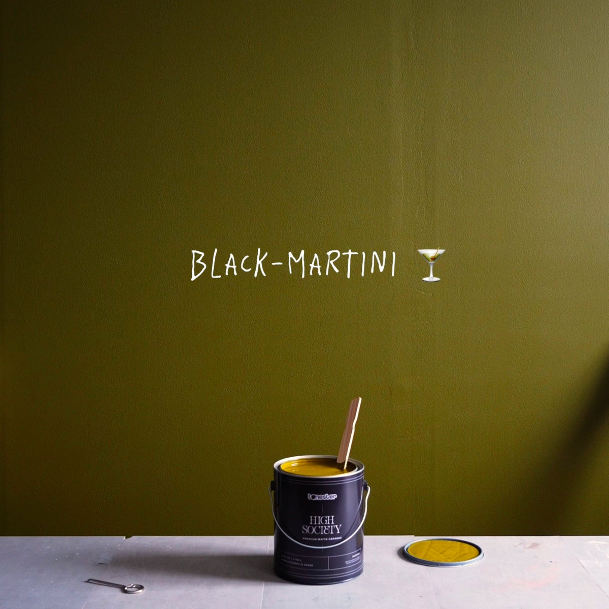 Black Martini Interior & Cabinet Paint by tonesterpaints