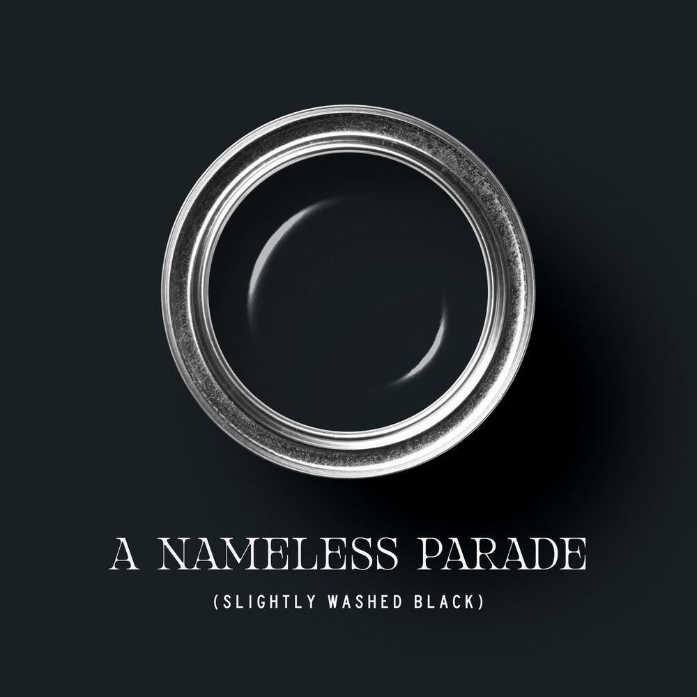 Multiple paint cans from A Nameless Parade. by tonesterpaints showing different finish options
