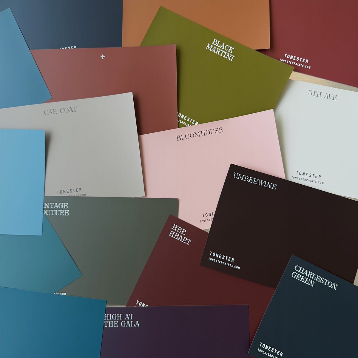 Peel & Stick Color Samples showing various paint color swatches with adhesive backing