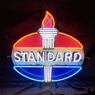 Torch with Standard Gasoline Neon Light Sign by Neon Signs Land - main product image for Resin Society