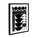 Sylvie Modern Circular Block Print Framed Canvas by kateandlaurel - product image 8 for Resin Society
