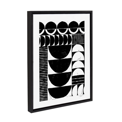 Sylvie Modern Circular Block Print Framed Canvas by kateandlaurel - product image 8 for Resin Society