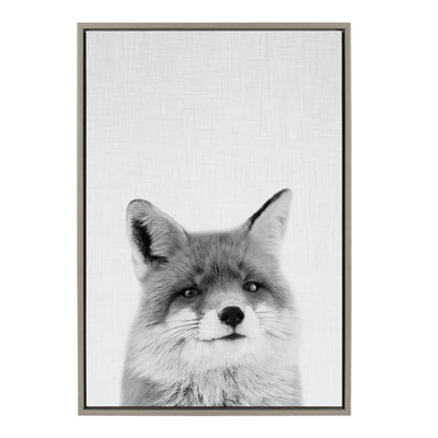 Sylvie Fox Portrait Framed Canvas by Simon Te Tai by kateandlaurel - product image 6 for Resin Society