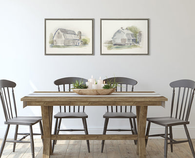Sylvie Barn 2 Framed Canvas by kateandlaurel - product image 8 for Resin Society