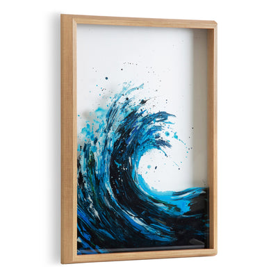 Blake Waves Framed Printed Art by kateandlaurel - main product image for Resin Society