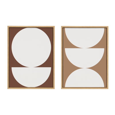 Sylvie Earthy Boho Geometric 1 Brown and Earthy Boho Geometric 2 Terra by kateandlaurel - product image 2 for Resin Society