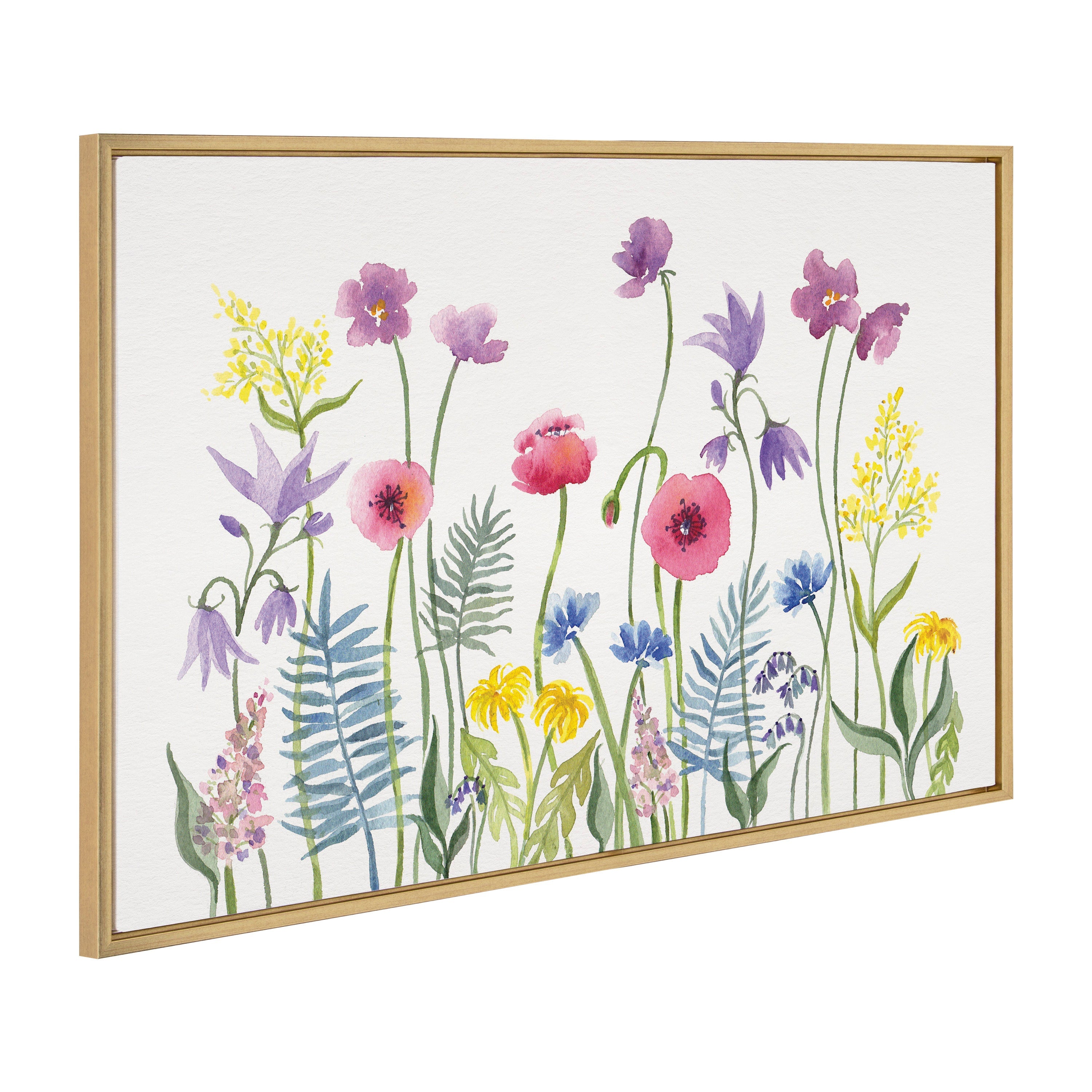 Sylvie Wildflorals Framed Canvas by kateandlaurel - product image 2 for Resin Society