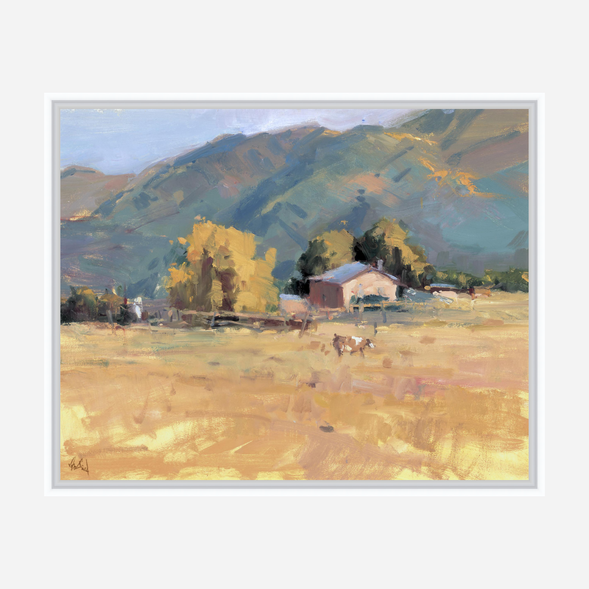Tranquil Valley Artist Enhanced Canvas Print by John Beard Collection - product image 6 for Resin Society