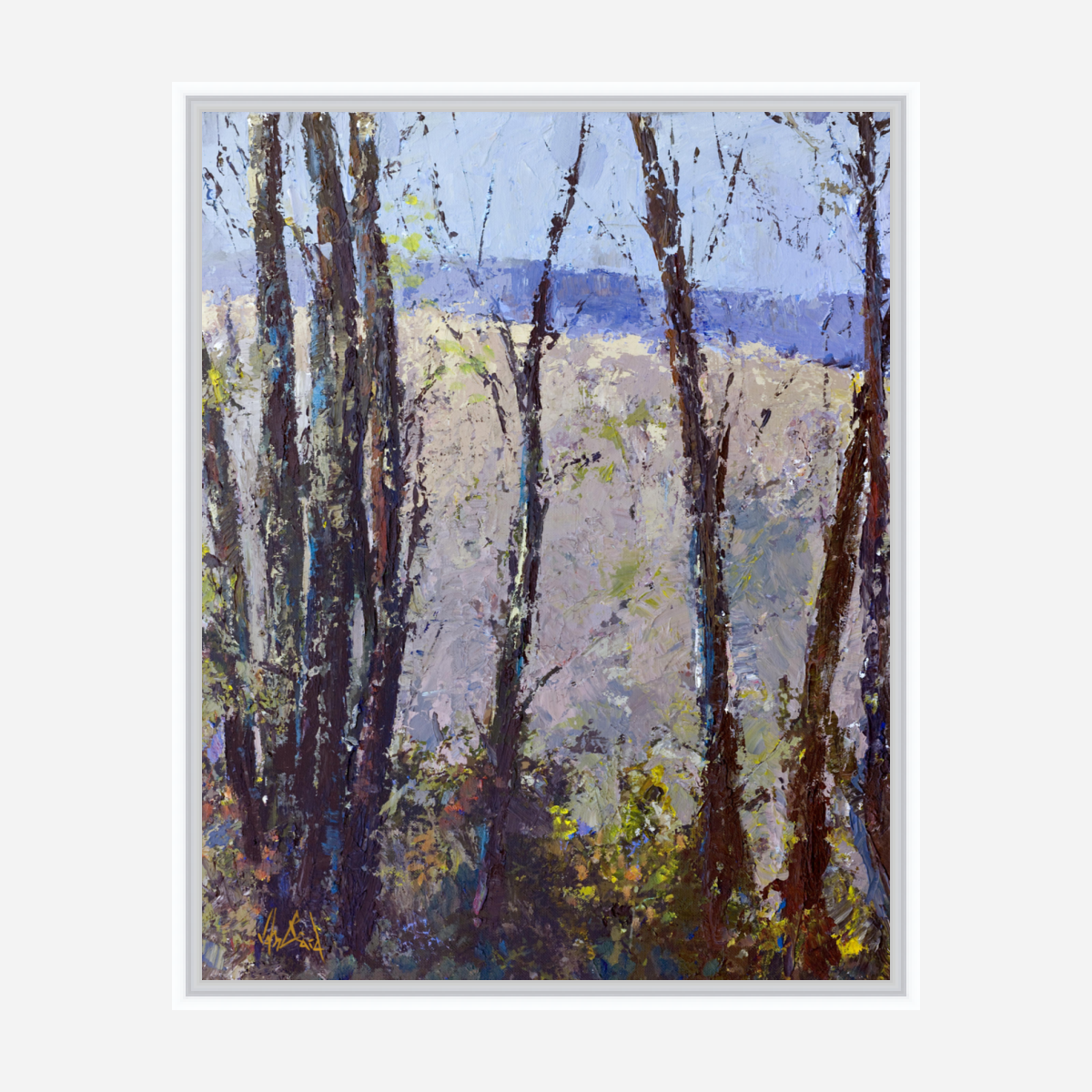 Trees I Artist Enhanced Canvas Print by John Beard Collection - product image 6 for Resin Society
