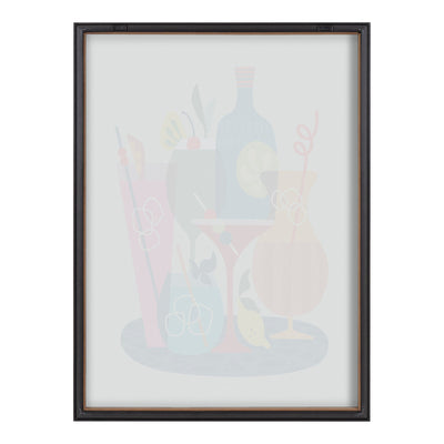 Blake Mid Century Modern Cocktails Framed Printed Glass by kateandlaurel - product image 4 for Resin Society