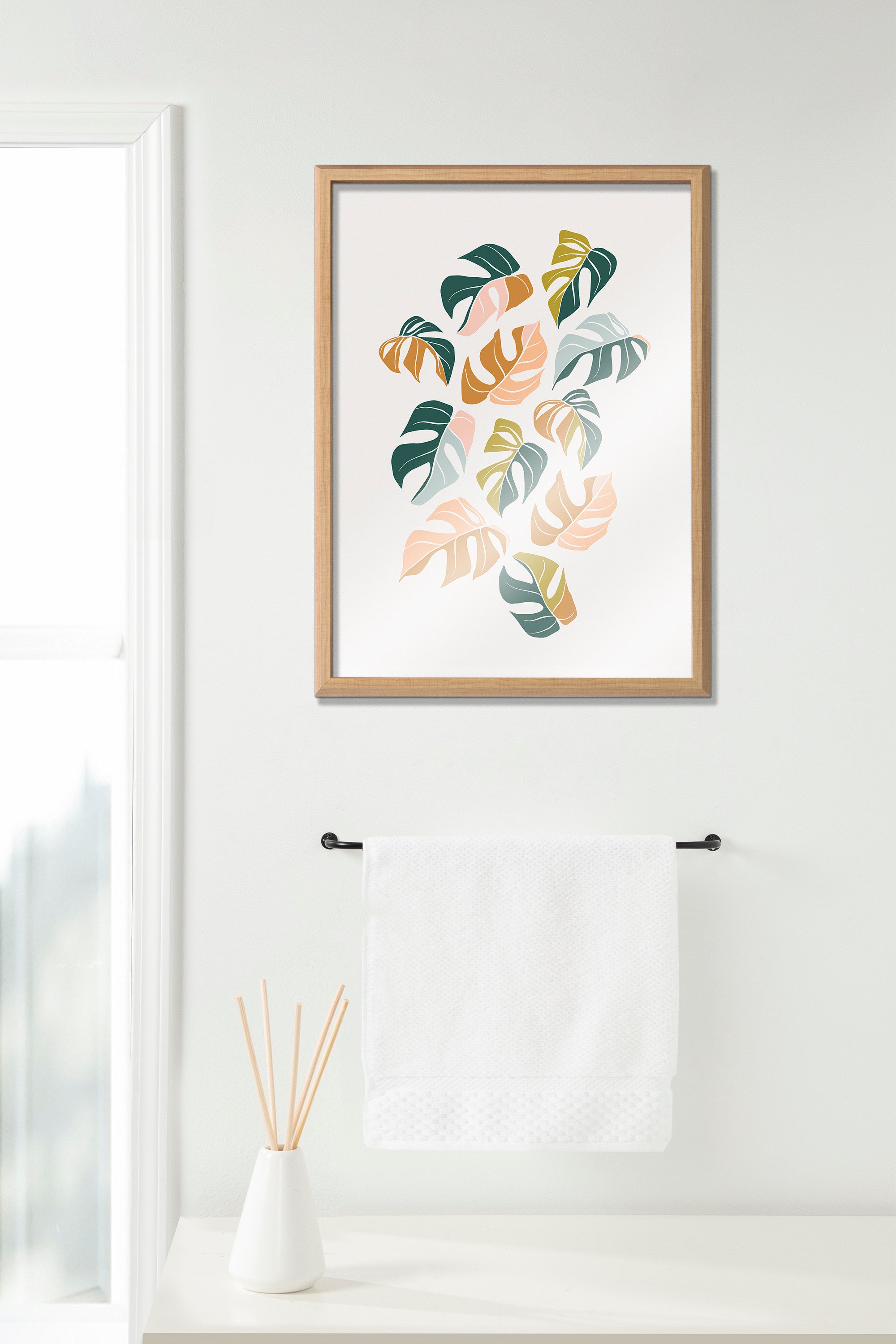 Blake Tropical Leaves 02 Framed Printed Glass by Alicia Schultz by kateandlaurel - product image 4 for Resin Society