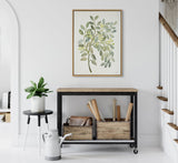 Sylvie Pale Leaves Framed Canvas by kateandlaurel - product image 4 for Resin Society
