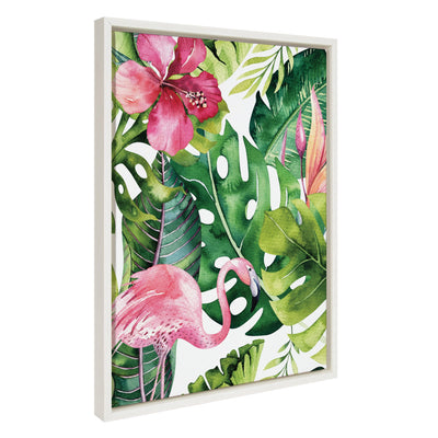 Sylvie Find Flamingo Framed Canvas by kateandlaurel - product image 2 for Resin Society