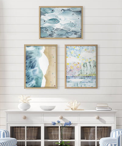 Blake One Fine Morning Framed Printed Glass by kateandlaurel - product image 5 for Resin Society