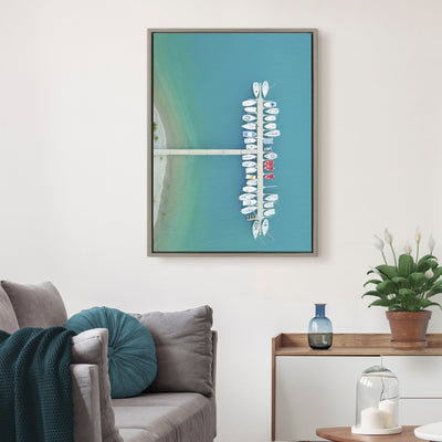 Sylvie Gorges du Verdon 2 Framed Canvas by Rachel Bolgov by kateandlaurel - product image 7 for Resin Society