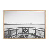 Sylvie Morning Ferry Framed Canvas by kateandlaurel - main product image for Resin Society