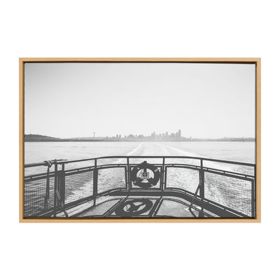 Sylvie Morning Ferry Framed Canvas by kateandlaurel - product image 8 for Resin Society