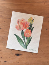 Tulips Swedish Dishcloth by sweetgum home, LLC - product image 3 for Resin Society