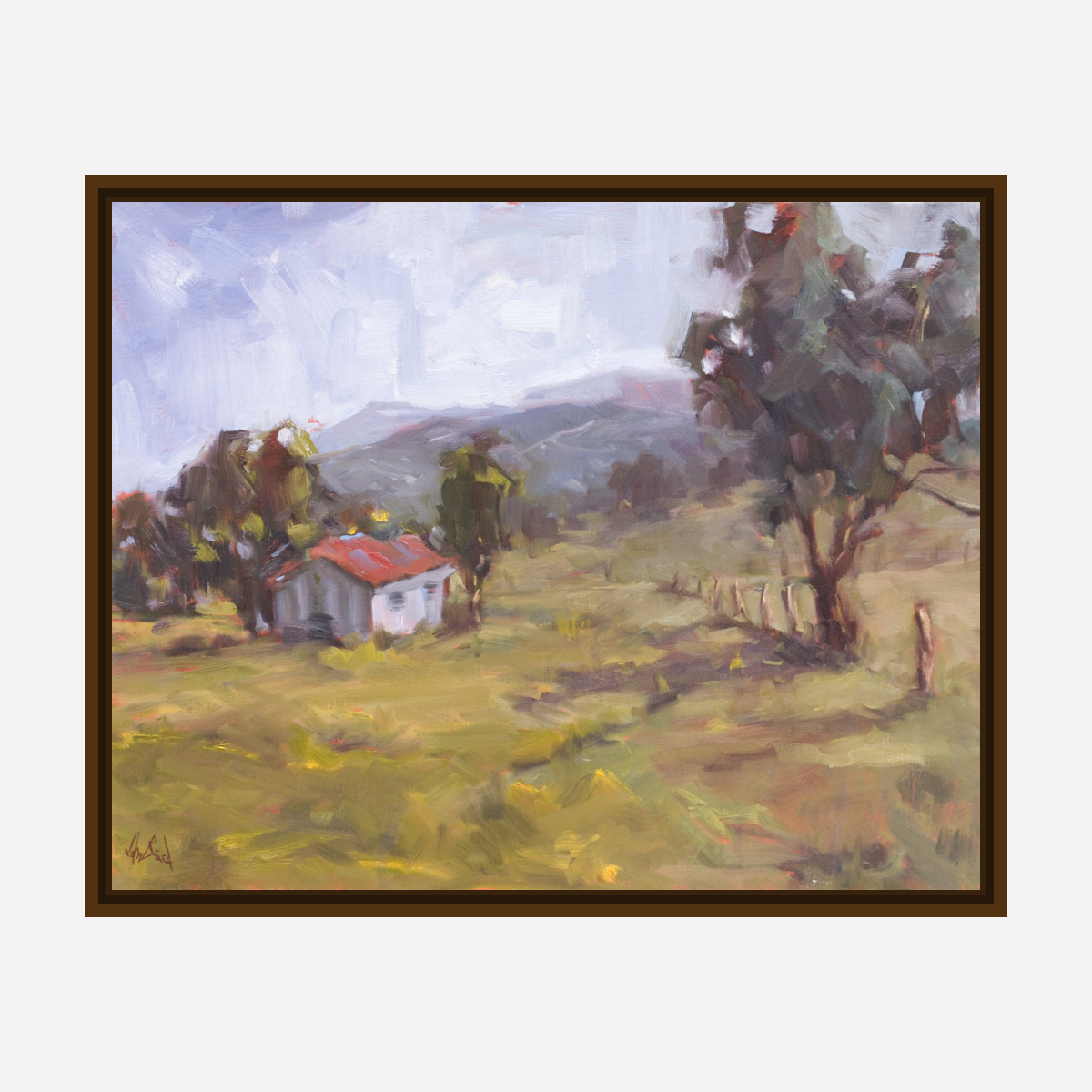 Tuscan Cottage Artist Enhanced Canvas Print by John Beard Collection - product image 7 for Resin Society