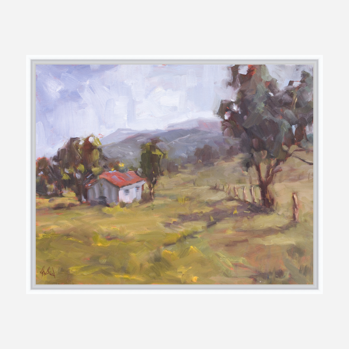 Tuscan Cottage Artist Enhanced Canvas Print by John Beard Collection - product image 6 for Resin Society