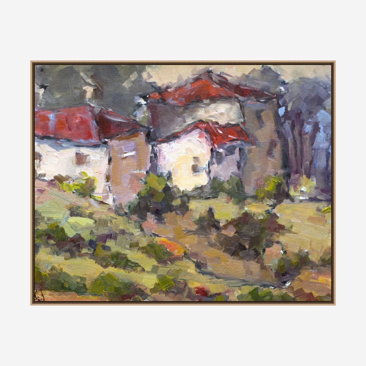 Tuscan Farmhouse Artist Enhanced Canvas Print by John Beard Collection - product image 8 for Resin Society