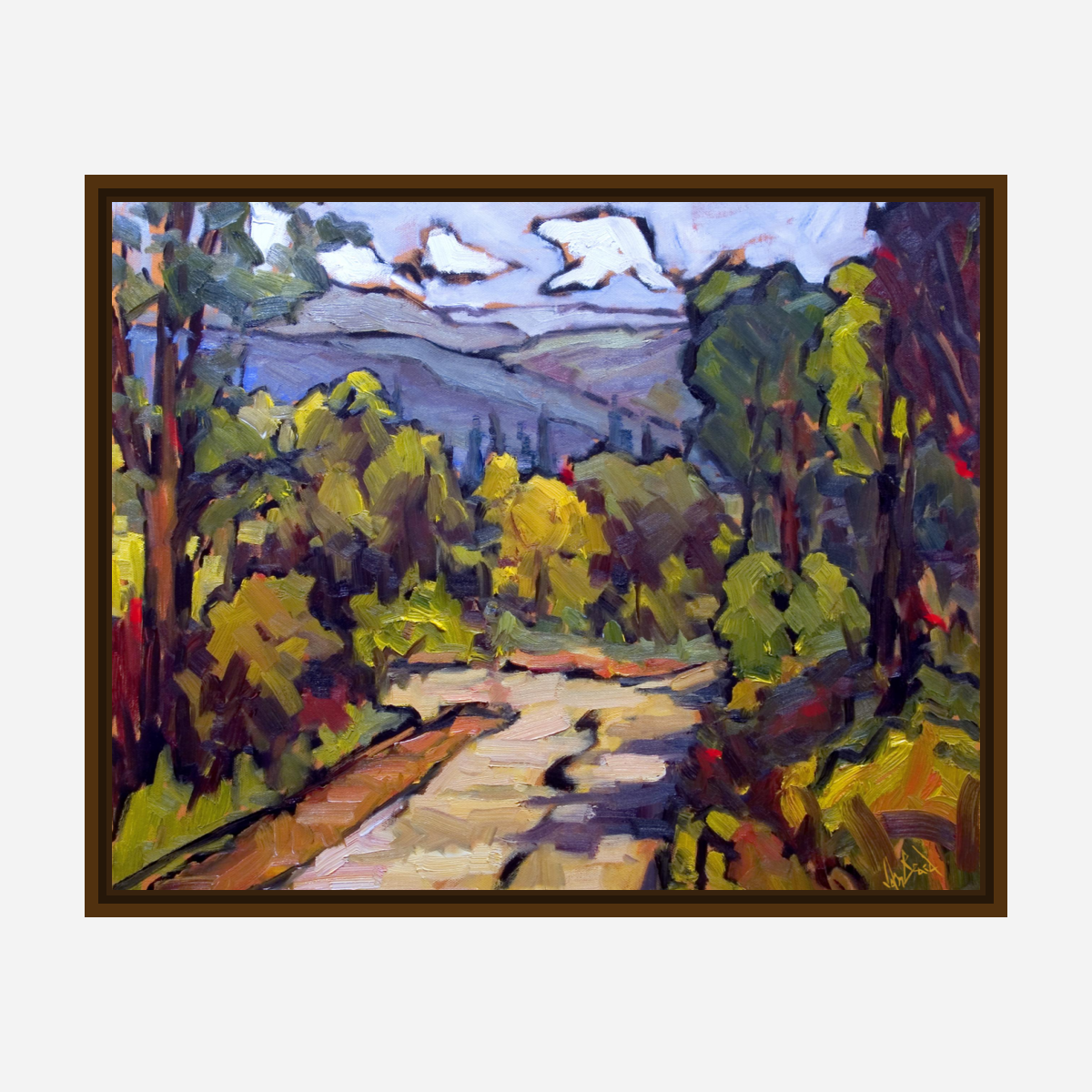 Tuscan Landscape Artist Enhanced Canvas Print by John Beard Collection - product image 7 for Resin Society