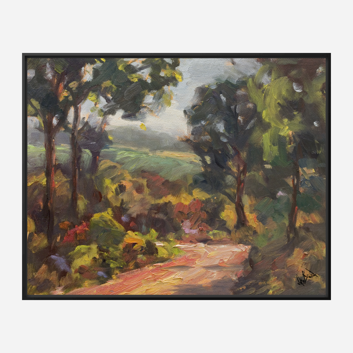 Tuscan Path Artist Enhanced Canvas Print by John Beard Collection - product image 5 for Resin Society