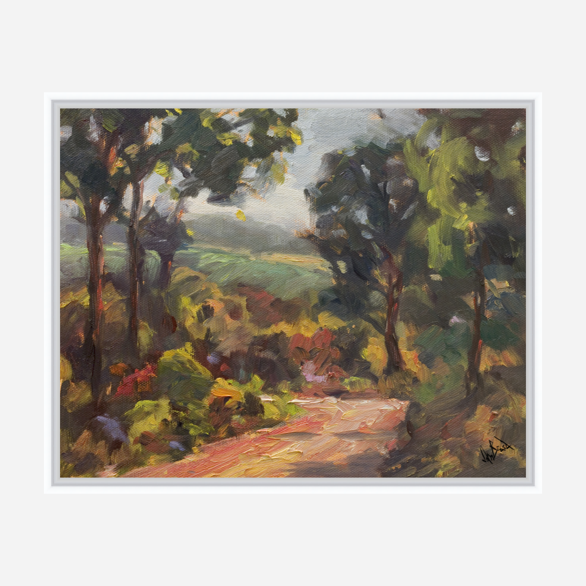 Tuscan Path Artist Enhanced Canvas Print by John Beard Collection - product image 6 for Resin Society