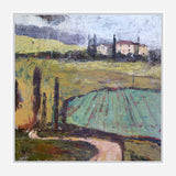 Tuscan Plowed Field Artist Canvas Enhanced Print by John Beard Collection - main product image for Resin Society