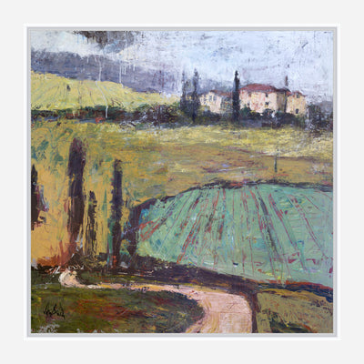 Tuscan Plowed Field Artist Canvas Enhanced Print by John Beard Collection - main product image for Resin Society