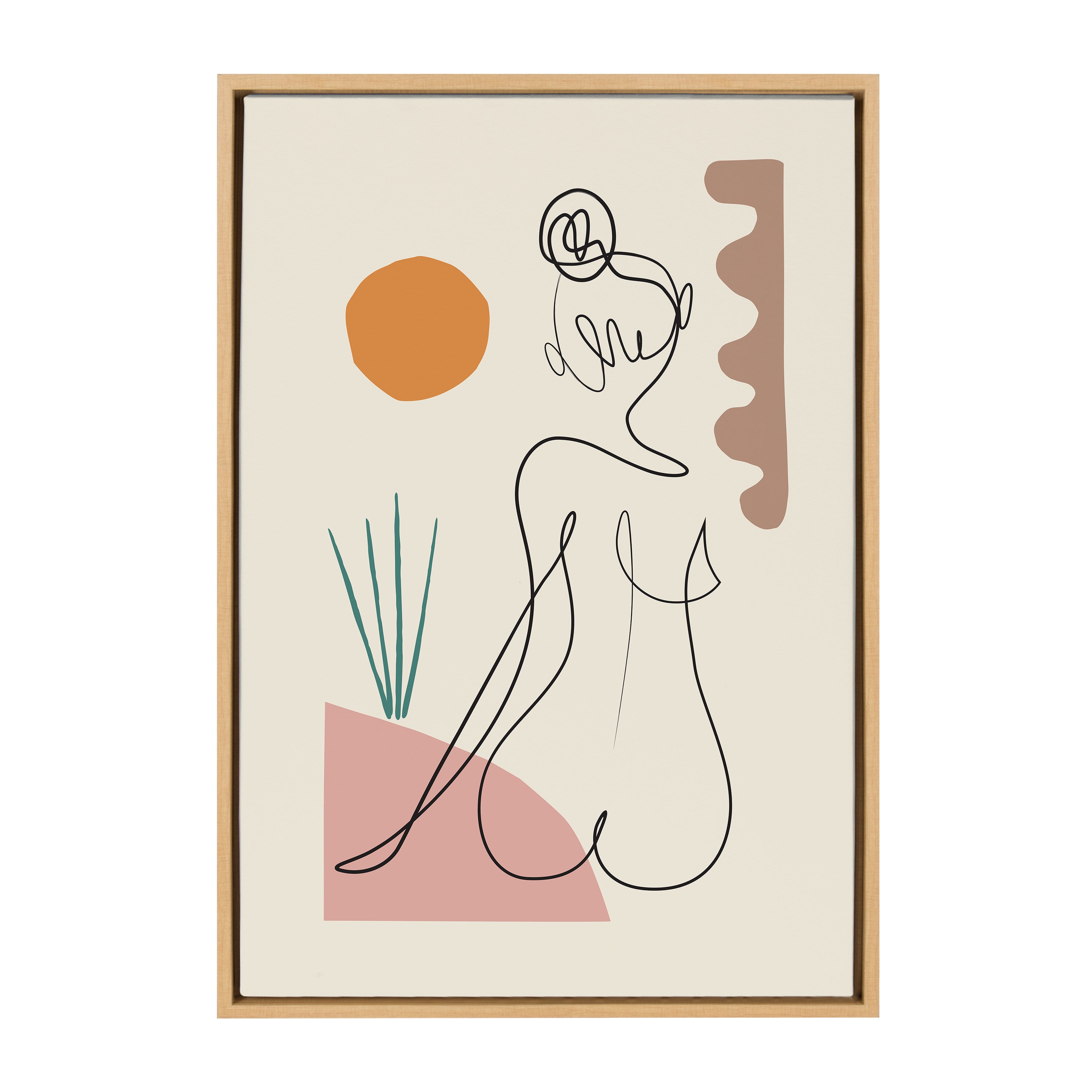 Sylvie Sunset Framed Canvas by kateandlaurel - product image 7 for Resin Society