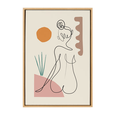 Sylvie Sunset Framed Canvas by kateandlaurel - product image 7 for Resin Society