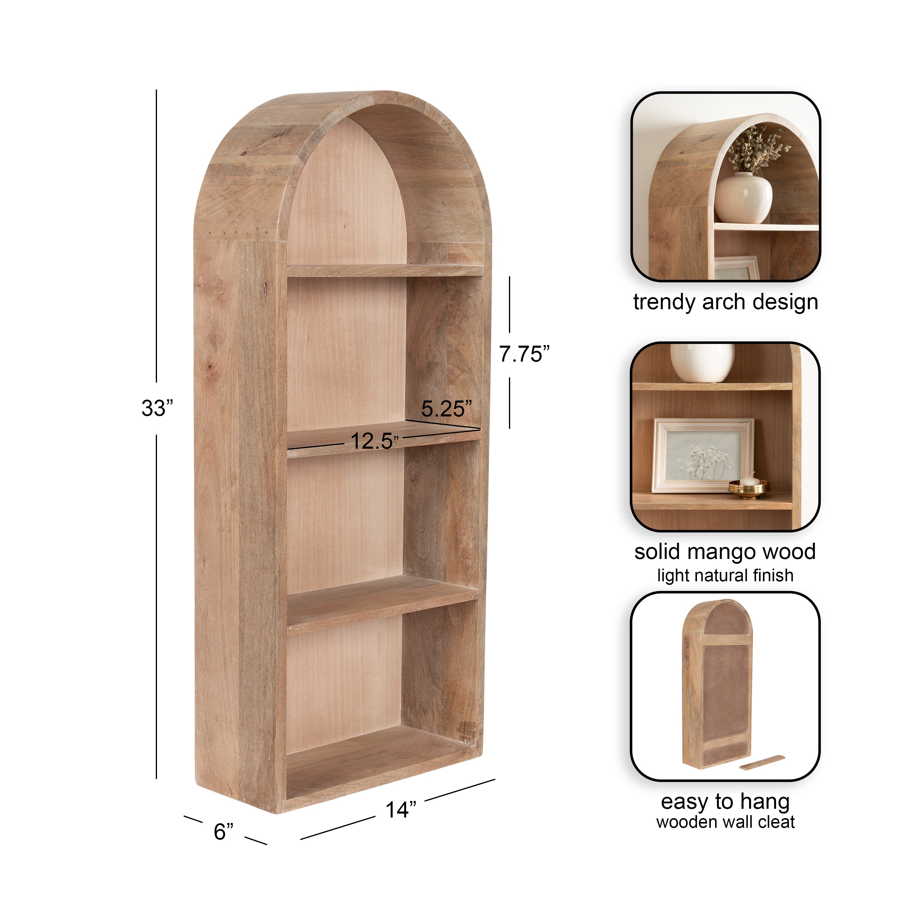 Arcott Arch Wall Shelf by kateandlaurel
