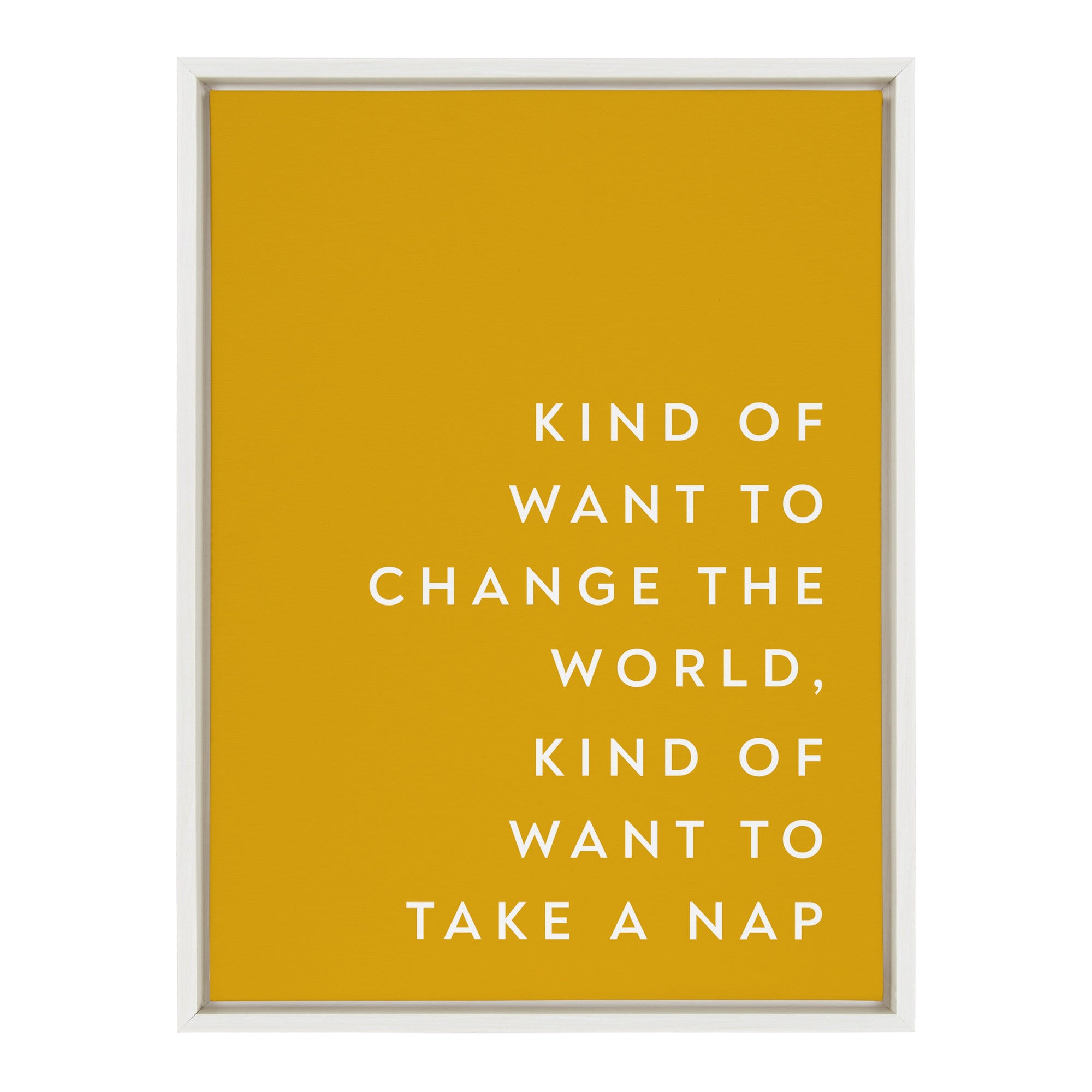 Sylvie Change the World Nap Framed Canvas by kateandlaurel - product image 10 for Resin Society