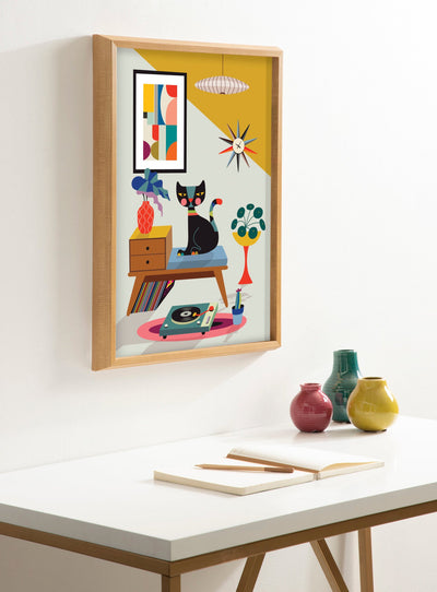 Blake Record Player Framed Printed Art by Rachel Lee of My Dream Wall