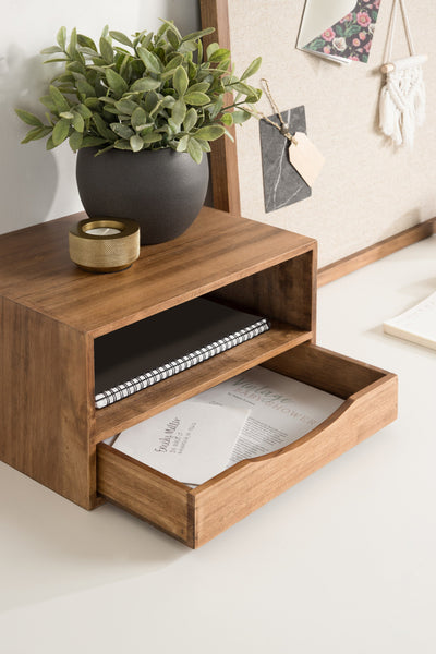 Hutton Floating Wall Shelf with Drawer by kateandlaurel - product image 15 for Resin Society