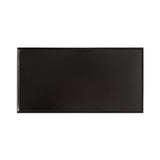 Rectangular slim side table top in textured black surface with subtle embossed pattern, shown from above against white background.