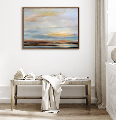 Sylvie Carolina Sunset Framed Canvas by kateandlaurel - product image 4 for Resin Society