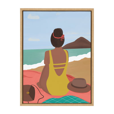 Sylvie Beach Solo Framed Canvas by kateandlaurel - product image 10 for Resin Society