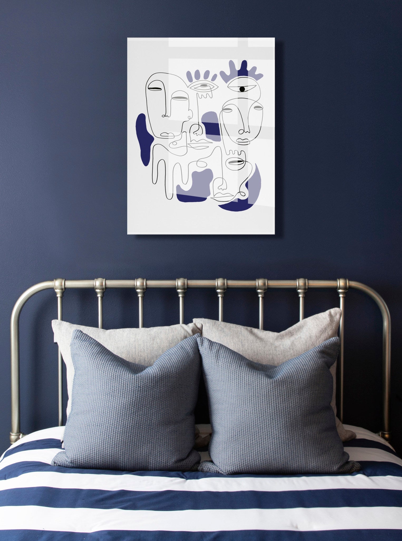 Mystery Blue Floating Acrylic Art by kateandlaurel - product image 7 for Resin Society
