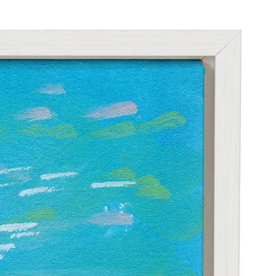 Sylvie Summer Sip Framed Canvas by Rachel Christopoulos by kateandlaurel - product image 3 for Resin Society