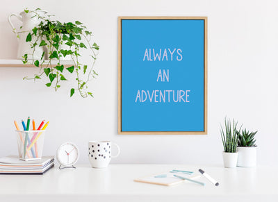 Sylvie Always an Adventure Framed Canvas by kateandlaurel - product image 7 for Resin Society
