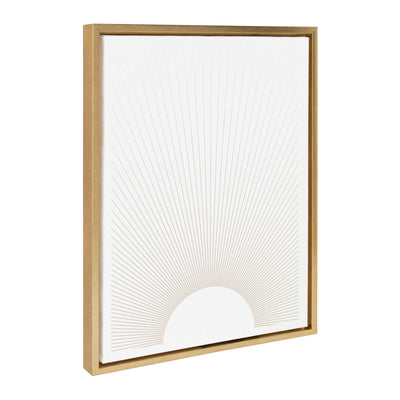 Sylvie Sun Rays Framed Canvas by Rocket Jack by kateandlaurel - product image 10 for Resin Society