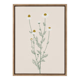 Sylvie Delicate Illustrated White Wildflowers Framed Canvas by kateandlaurel - product image 2 for Resin Society