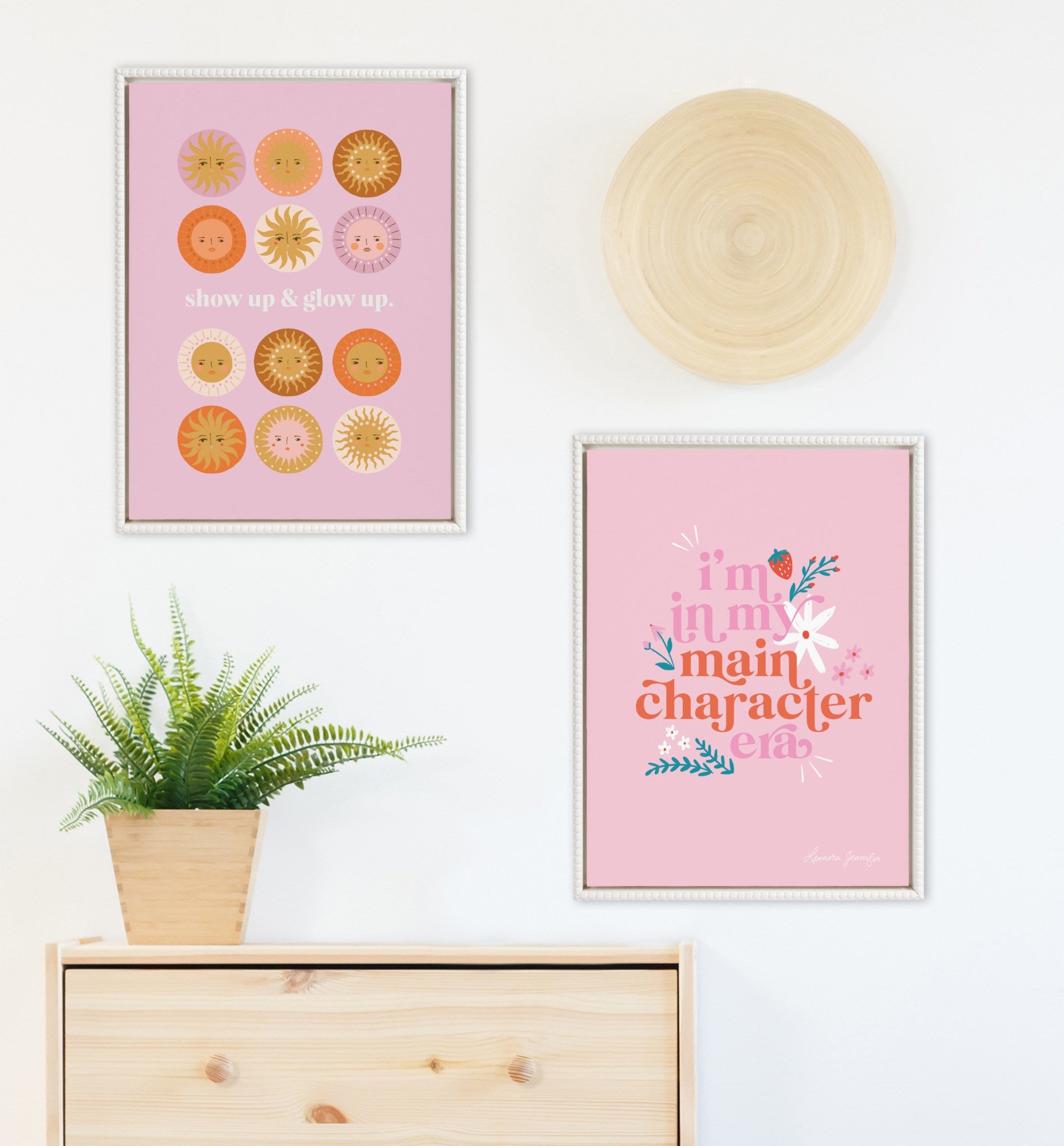 Sylvie Beaded Main Character Era Framed Canvas by Leonora Jennifer Benza