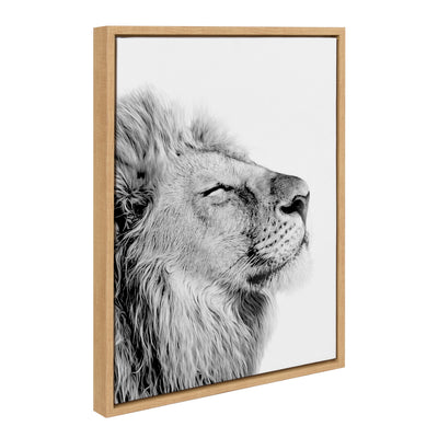 Sylvie Lion Self Actualizing Framed Canvas by kateandlaurel - product image 11 for Resin Society
