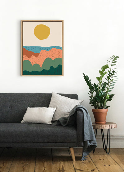Sylvie Dancing Hills Framed Canvas by kateandlaurel - product image 8 for Resin Society