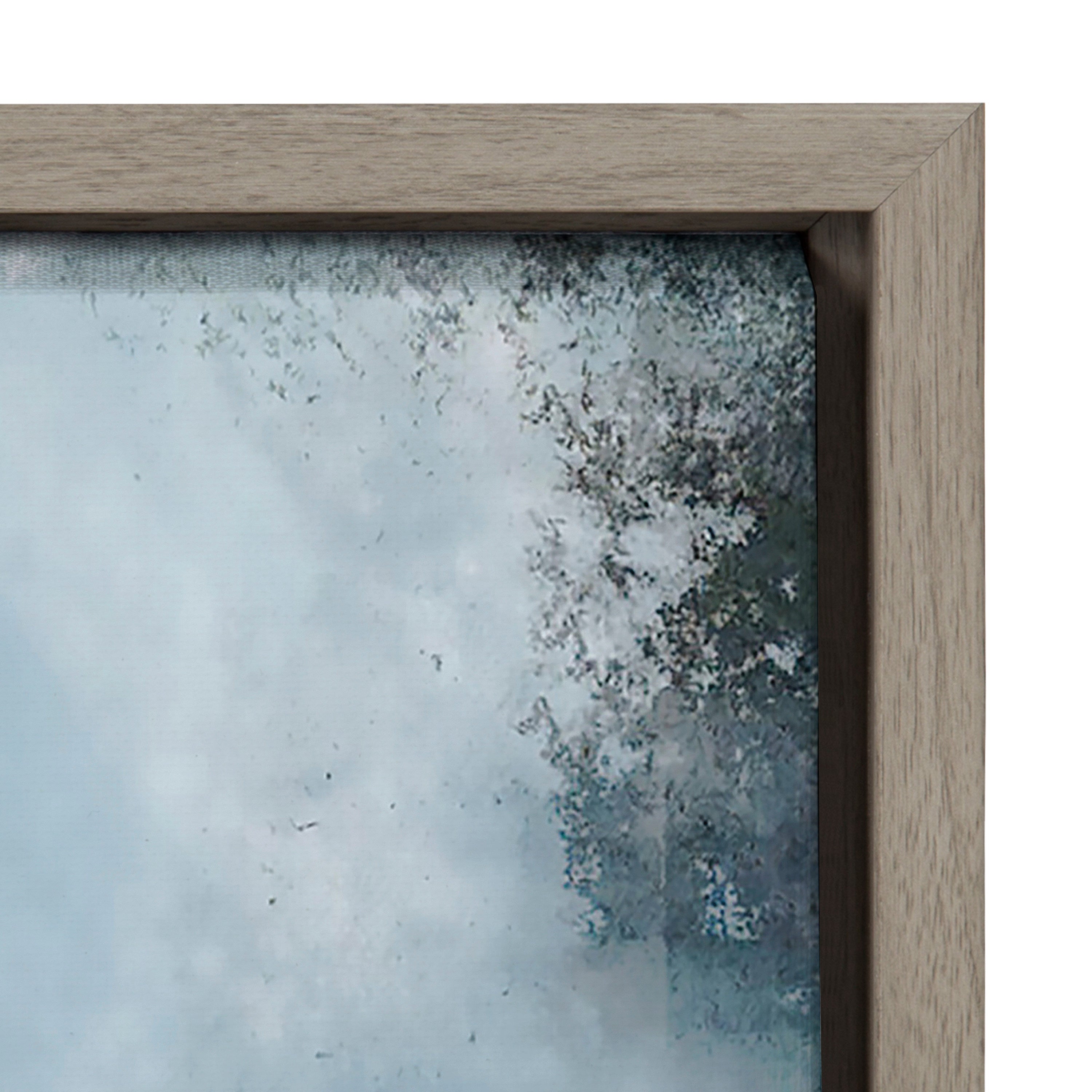 Sylvie Aqua Abstract 1 Framed Canvas by kateandlaurel - product image 12 for Resin Society
