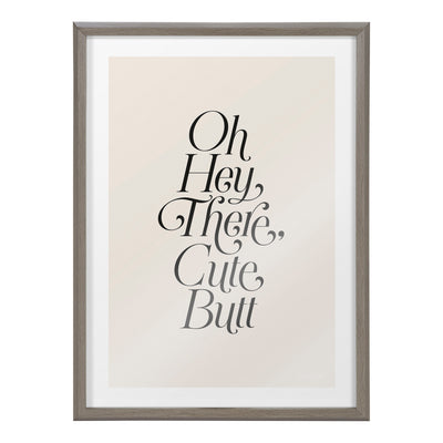Blake Nice Butt Framed Printed Glass by kateandlaurel - product image 2 for Resin Society