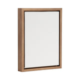 Sylvie Blank Framed Canvas 10x13 with a smooth blank white surface in a black frame